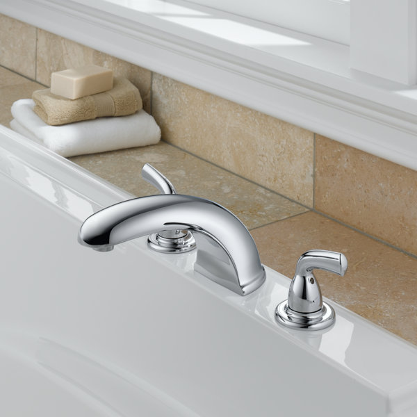 BT2710SS Delta Foundations Single Handle Deck Mounted Roman Tub Faucet